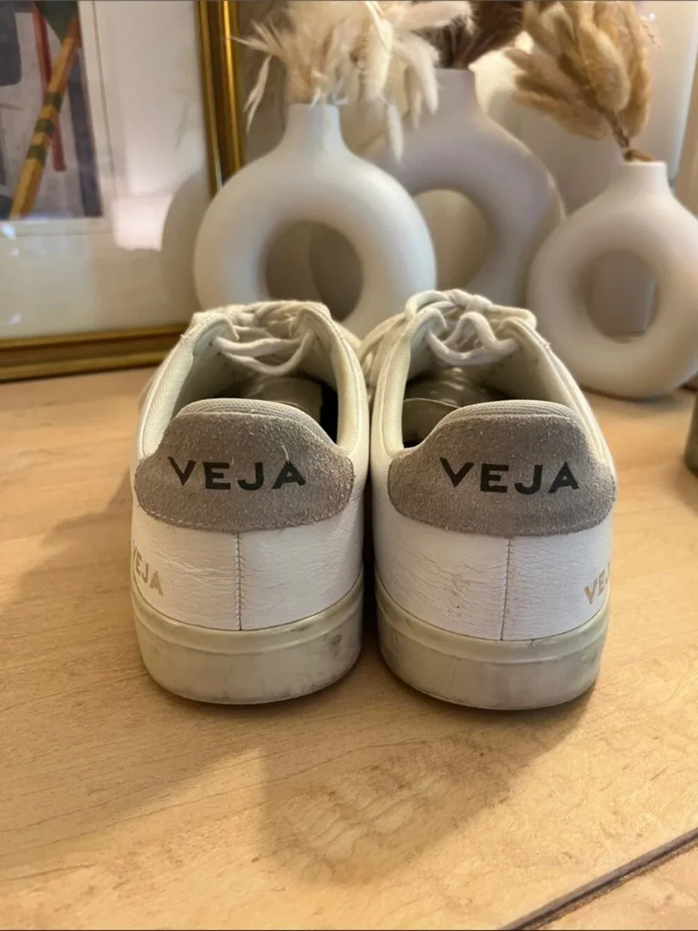 VEJA Campo White Sable Leather Sneakers Women’s EU 39 US 8